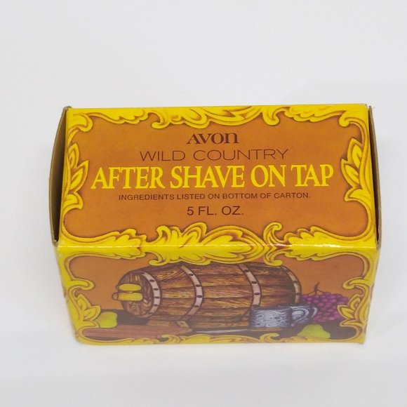 Avon Wild Country After Shave On The Tap Bottle (Empty) & Box - Picture 2 of 11